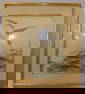 oriental duck print on gilded faux bamboo frame