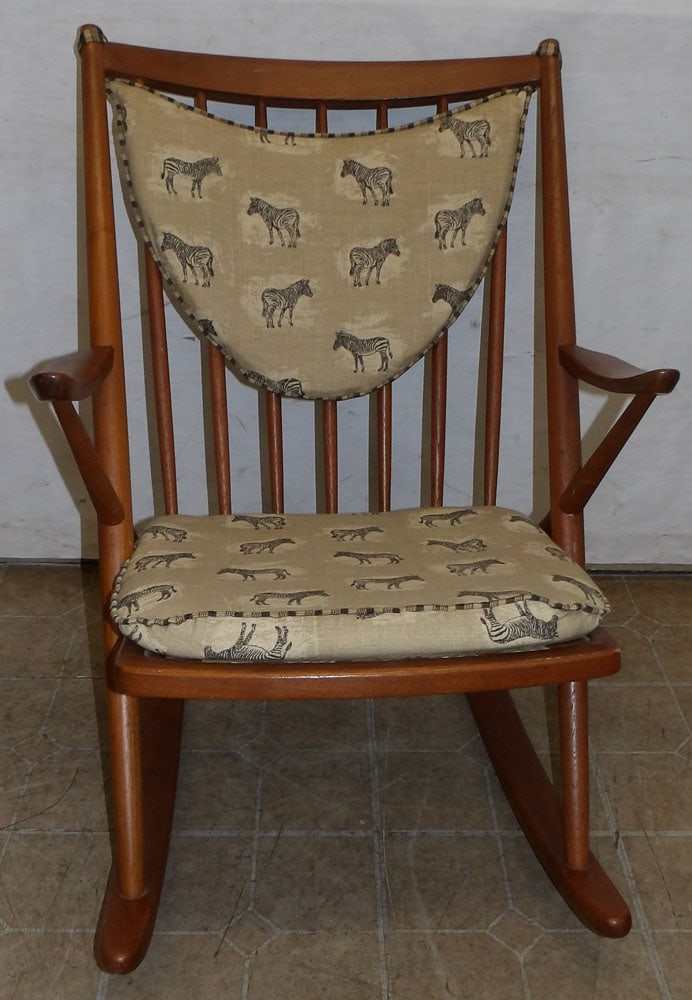 Mid Century Modern Danish Teak Wood Rocker Marked Bramin (1 of 4)