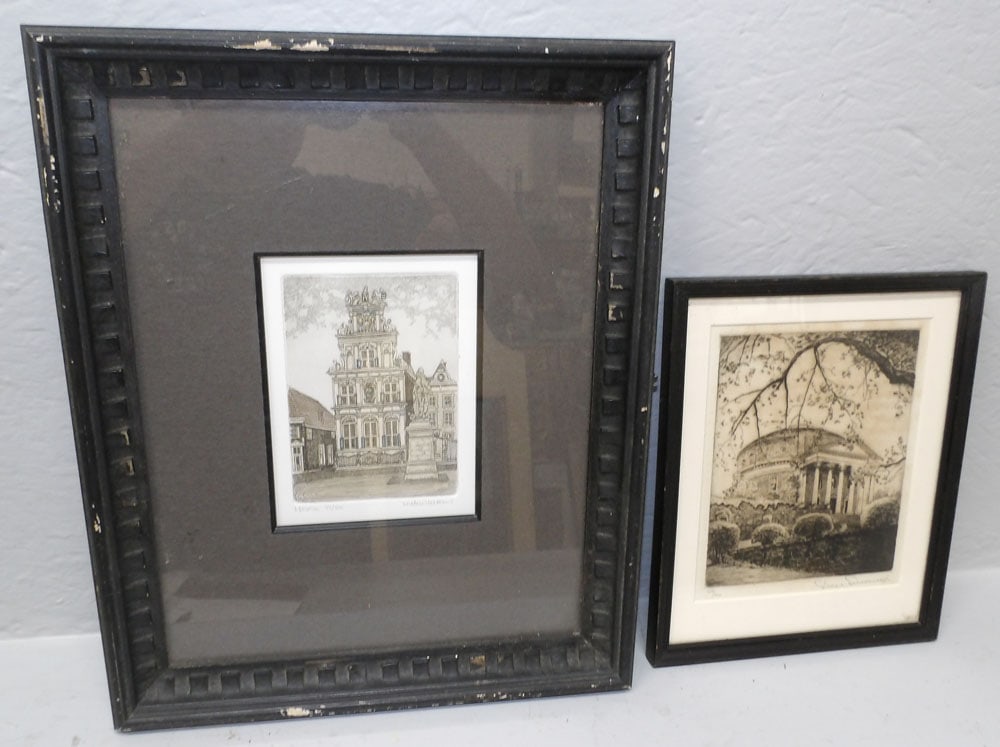 Two Framed Engravings, (Both Pencil Signed & Numbered) (1 of 3)