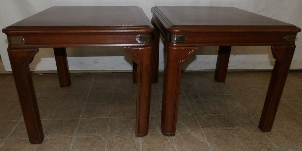 Pair of Cherry End Tables (1 of 3)