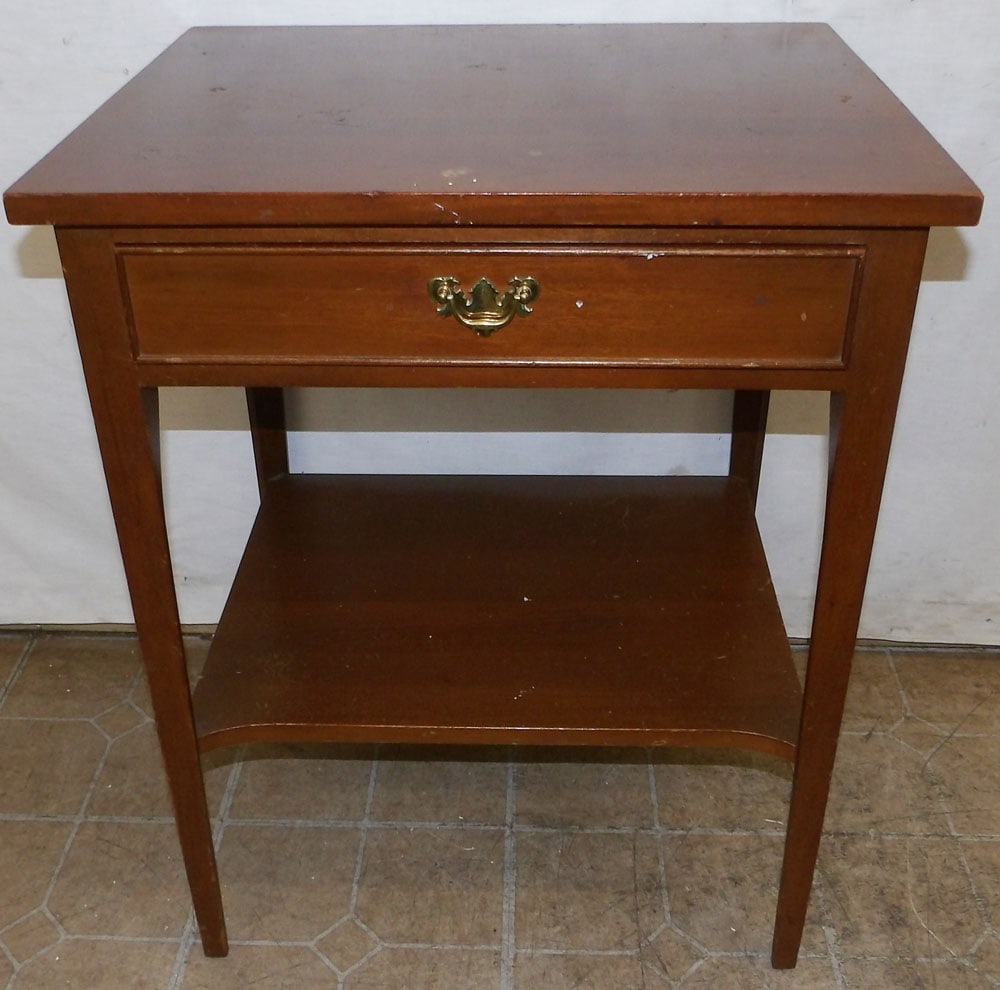 Mahogany One Drawer Night Stand by Craftique (1 of 5)