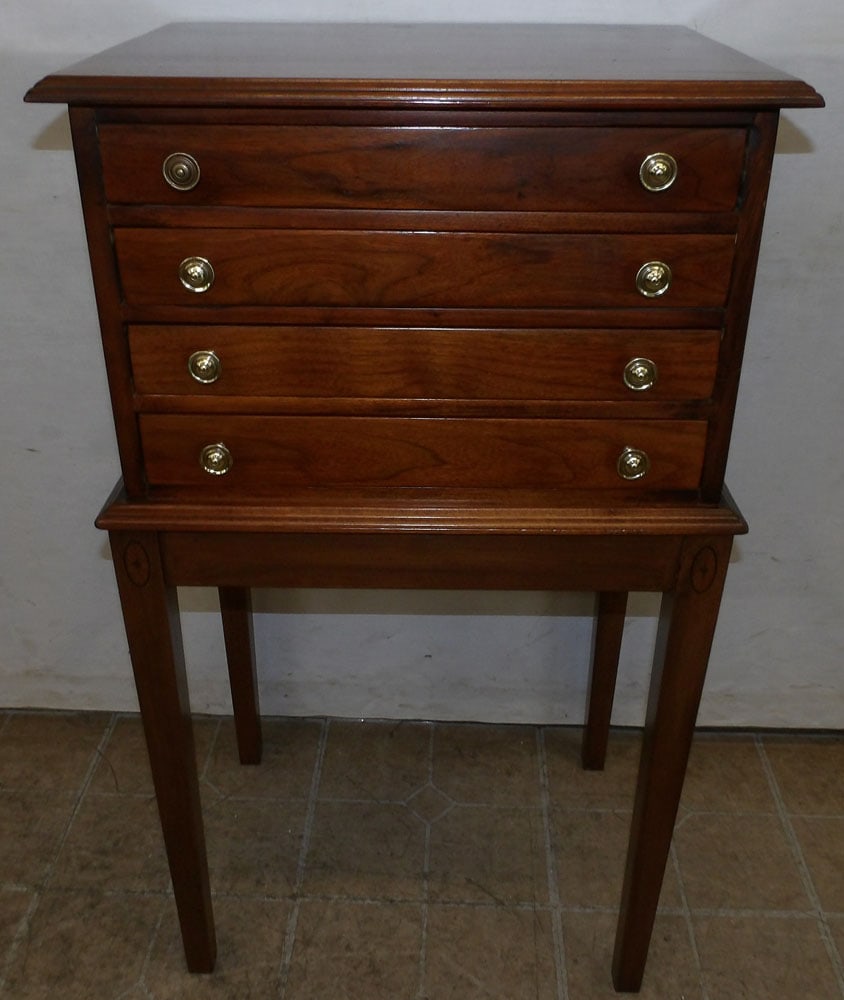 Walnut Four Drawer Silver Chest (1 of 6)