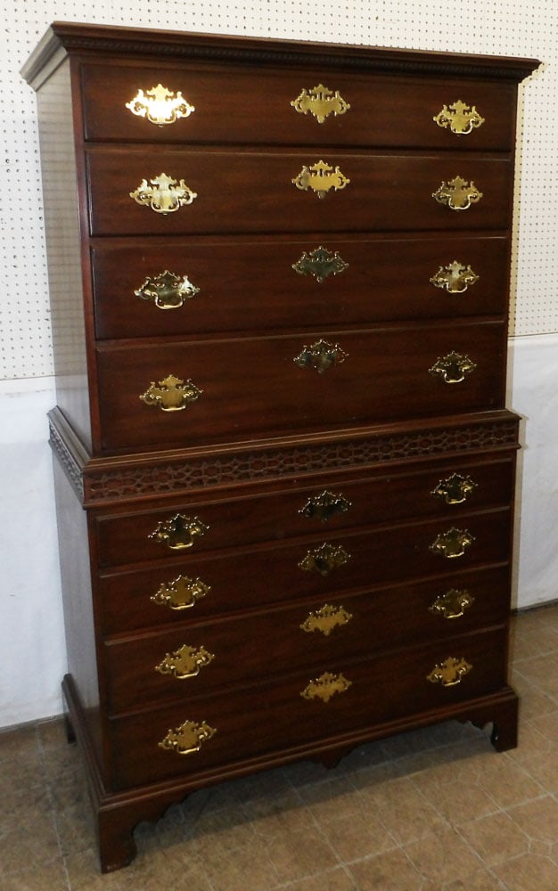 Cherry Two Piece Chest on Chest by Henkel Harris (1 of 12)