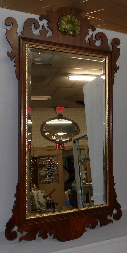 Mahogany Framed Mirror by Henkel Harris (1 of 6)
