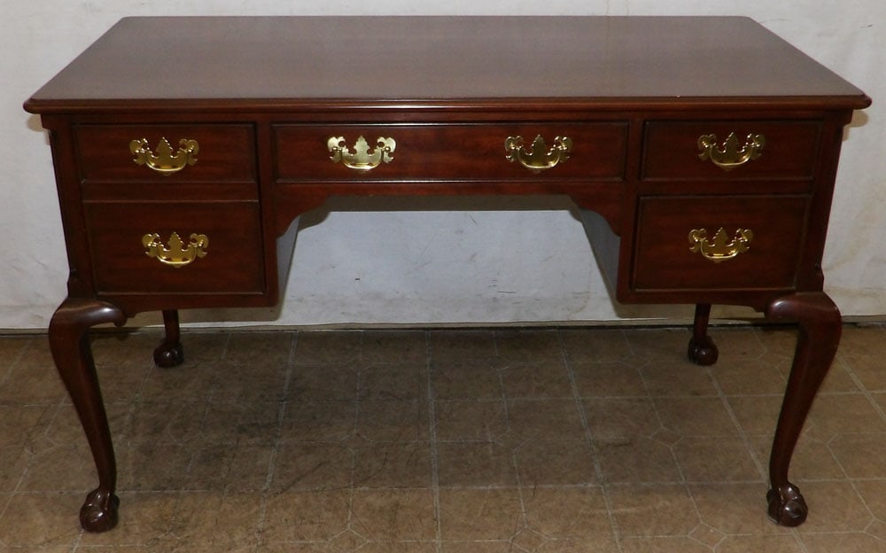 Cherry Desk with Ball & Claw Feet by Henkel Moore (1 of 6)