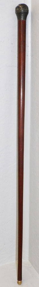 Sterling Hammered Knob Handle Walking Stick (1 of 4)