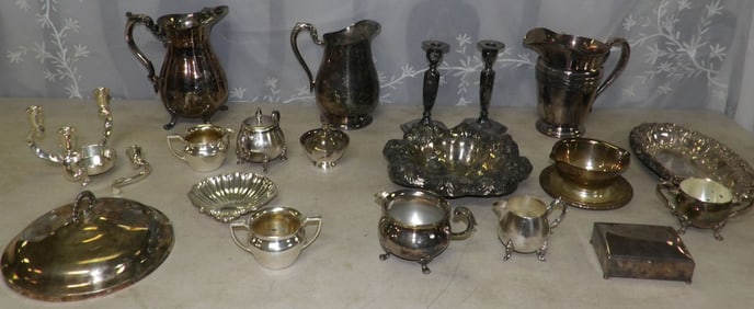lot of silverplated items