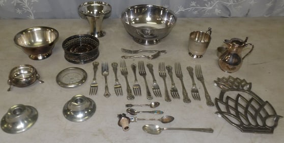 lot of silverplated items