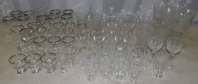 lot of stemware