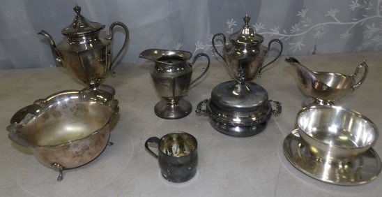 lot of silverplated items
