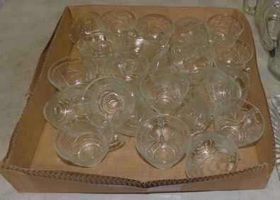 lot of glass items