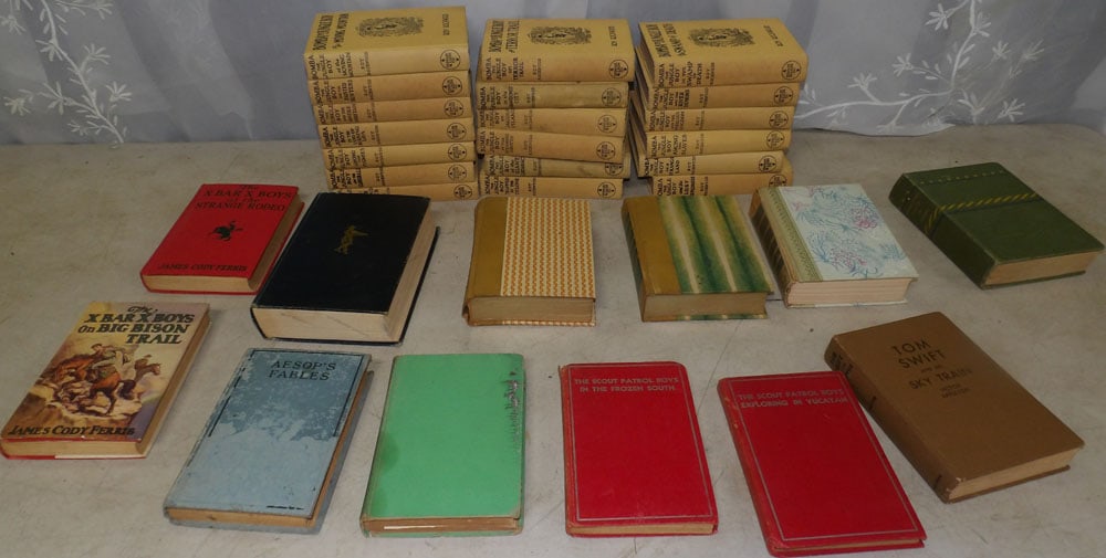 lot of children's books: lot of children's books. "ALL DESCRIPTIONS AND ANY CONDITION STATEMENT GIVEN BY LANGSTON AUCTION GALLERY ARE STRICTLY OPINIONS AND LANGSTON'S SHALL HAVE NO RESPONSIBILITY FOR ERRORS OR OMISSIONS. THE 