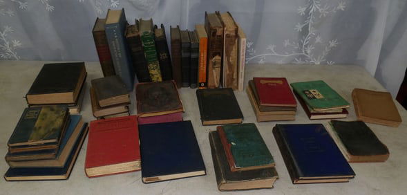 lot of vintage books