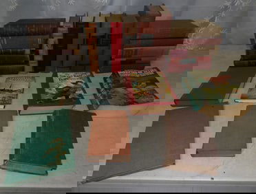 lot of vintage books