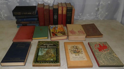 lot of vintage books