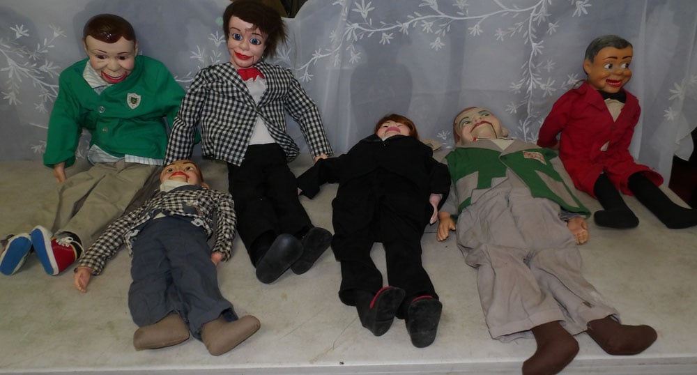 lot of ventriloquists dolls: lot of ventriloquists dolls . "ALL DESCRIPTIONS AND ANY CONDITION STATEMENT GIVEN BY LANGSTON AUCTION GALLERY ARE STRICTLY OPINIONS AND LANGSTON'S SHALL HAVE NO RESPONSIBILITY FOR ERRORS OR OMISSIONS.