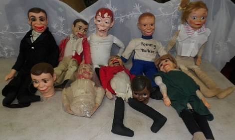 lot of ventriloquist dolls