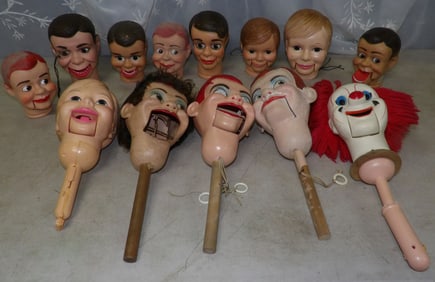 lot of ventriloquist doll parts