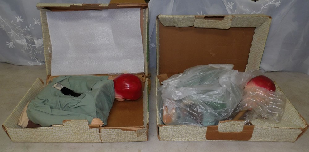 lot of ventriloquist dolls: lot of ventriloquist dolls. "ALL DESCRIPTIONS AND ANY CONDITION STATEMENT GIVEN BY LANGSTON AUCTION GALLERY ARE STRICTLY OPINIONS AND LANGSTON'S SHALL HAVE NO RESPONSIBILITY FOR ERRORS OR OMISSIONS. T