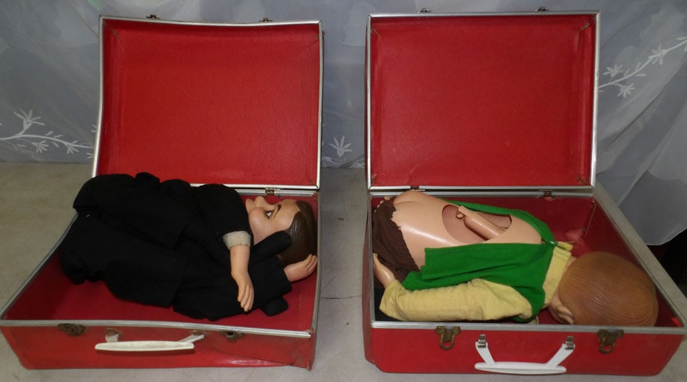 lot of ventriloquist dolls: lot of ventriloquist dolls. "ALL DESCRIPTIONS AND ANY CONDITION STATEMENT GIVEN BY LANGSTON AUCTION GALLERY ARE STRICTLY OPINIONS AND LANGSTON'S SHALL HAVE NO RESPONSIBILITY FOR ERRORS OR OMISSIONS. T