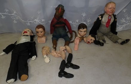 lot of ventriloquist dolls