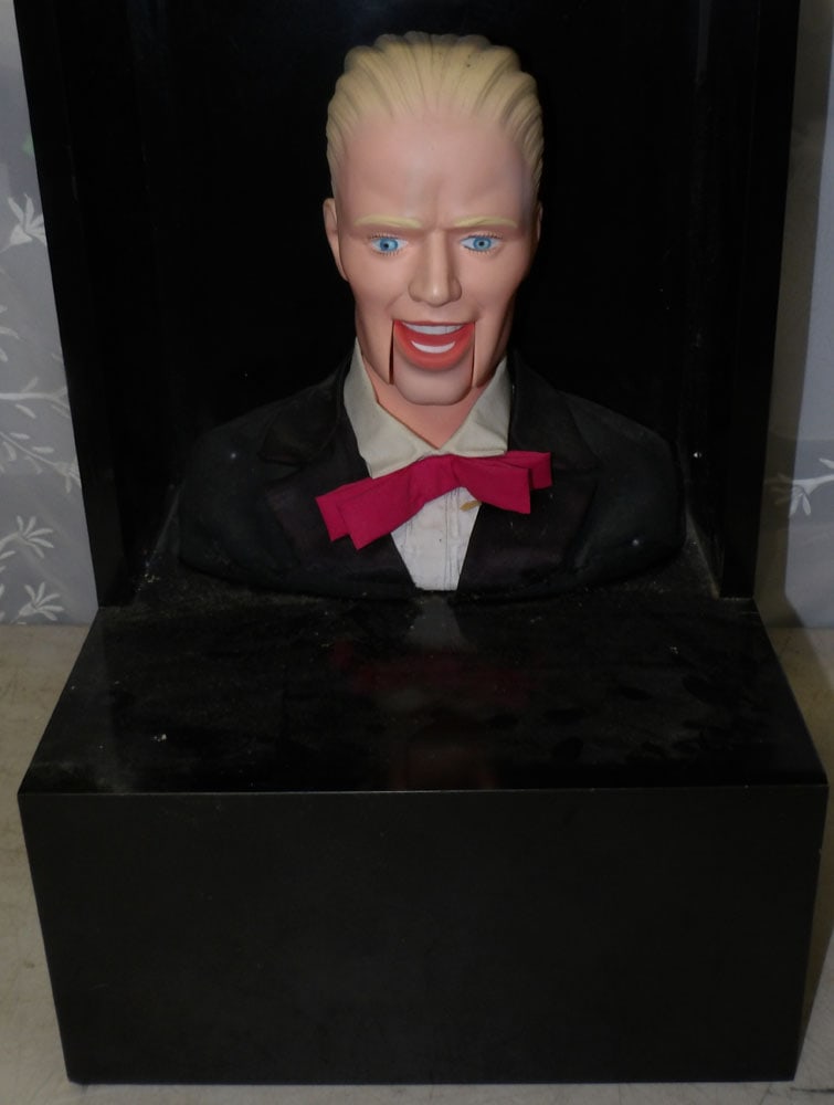 ventriloquist doll: ventriloquist doll. "ALL DESCRIPTIONS AND ANY CONDITION STATEMENT GIVEN BY LANGSTON AUCTION GALLERY ARE STRICTLY OPINIONS AND LANGSTON'S SHALL HAVE NO RESPONSIBILITY FOR ERRORS OR OMISSIONS. THE ABSEN