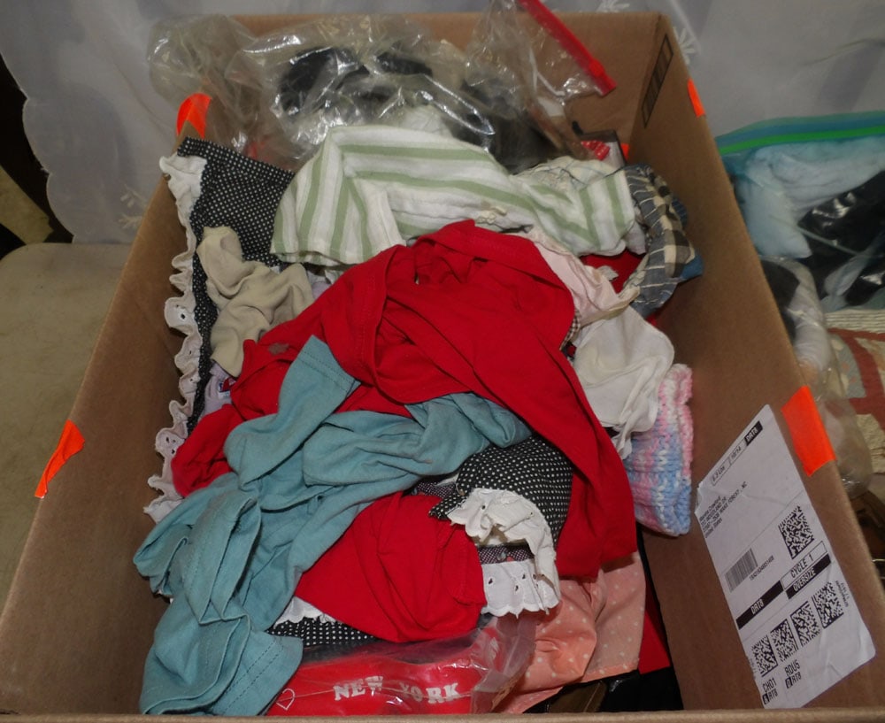 lot of ventriloquist doll clothing and accessories: lot of ventriloquist doll clothing and accessories. "ALL DESCRIPTIONS AND ANY CONDITION STATEMENT GIVEN BY LANGSTON AUCTION GALLERY ARE STRICTLY OPINIONS AND LANGSTON'S SHALL HAVE NO RESPONSIBILITY FO
