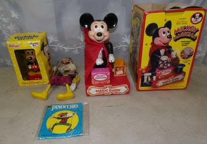 lot of vintage toys and puppets