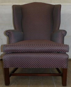 upholstered wingback chair