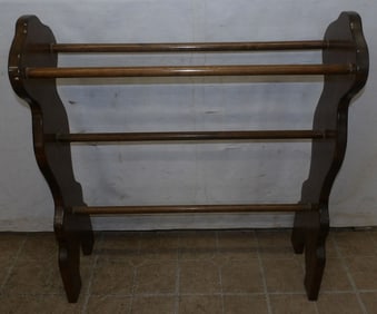 pine towel rack