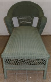 faux wicker chase lounge