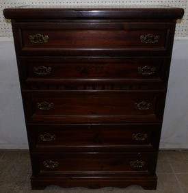 Pine Five Drawer Chest