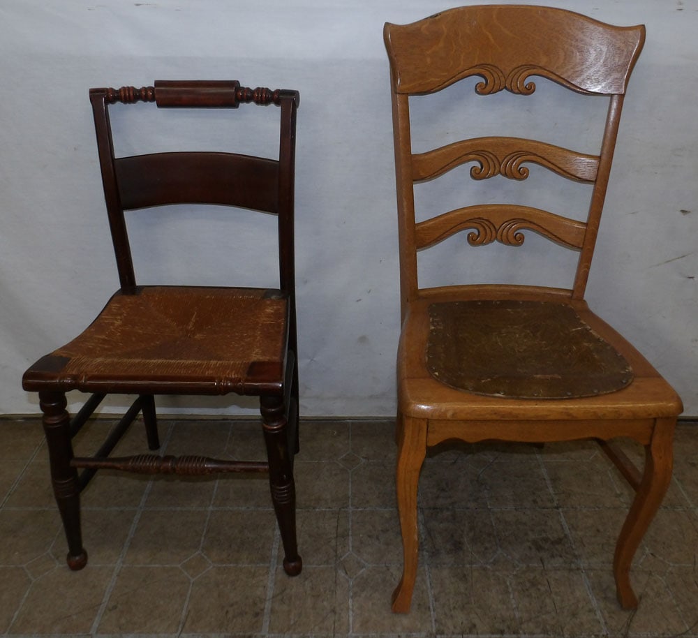 two antique side chairs (1 of 6)