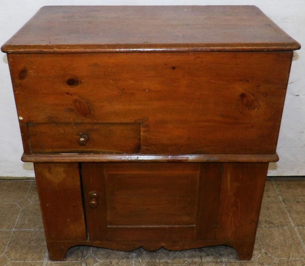 antique pine lift top cabinet (1 of 6)
