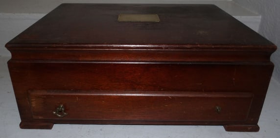 mahogany silver chest