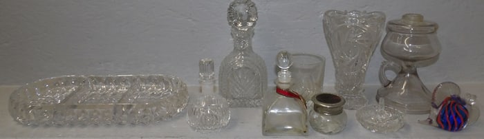 lot of glass items