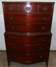 mahogany 6 drawer chest
