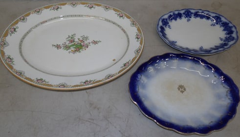 lot of antique porcelain platters