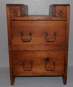 antique pine doll chest