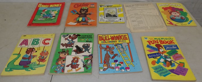 lot of child's coloring books