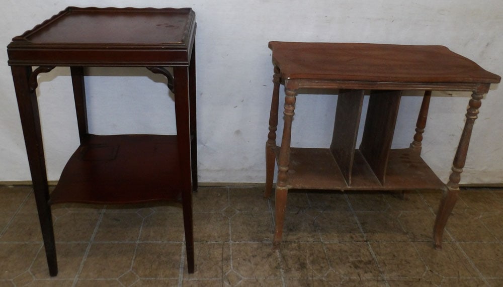 2 mahogany stands (1 of 6)