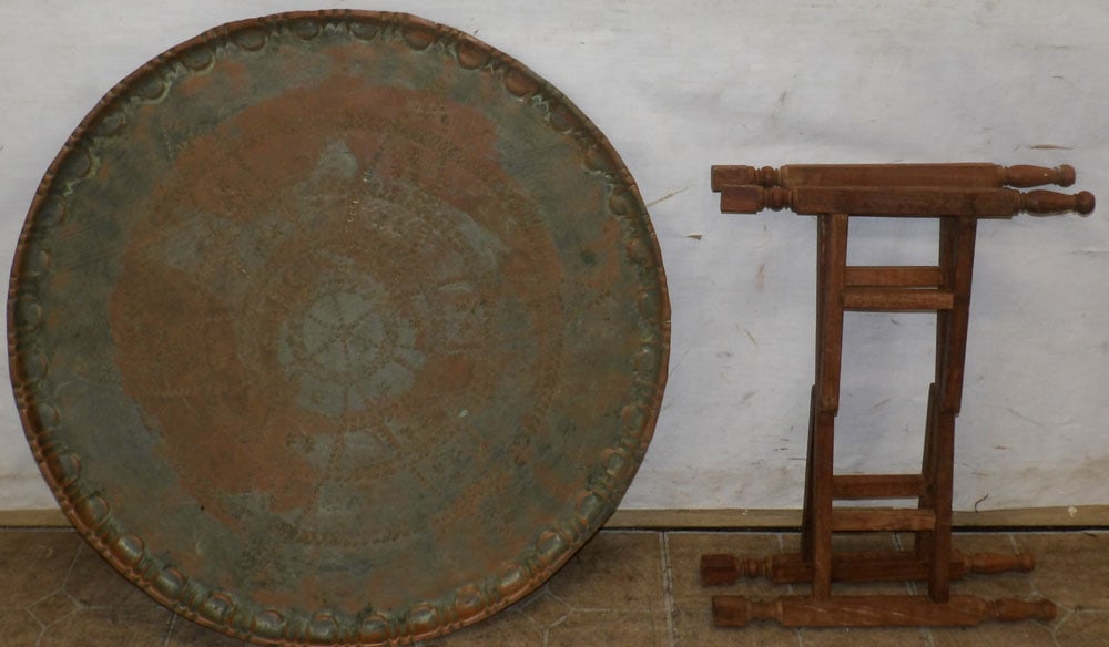 copper tray top tea table (1 of 4)