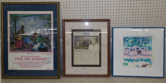 lot of framed art