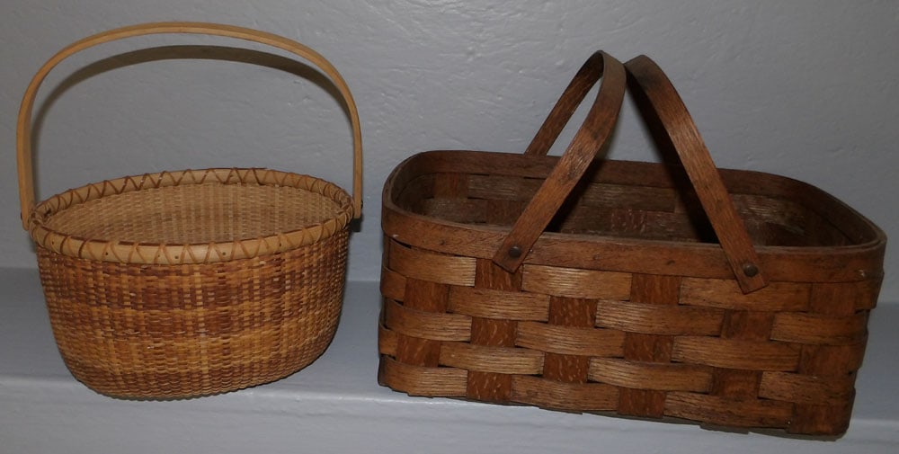 Split Oak Basket & Nantucket Style Basket (1 of 3)