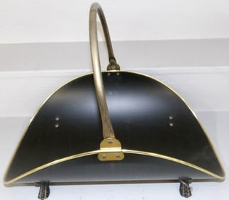 Brass & Painted Metal Log Holder