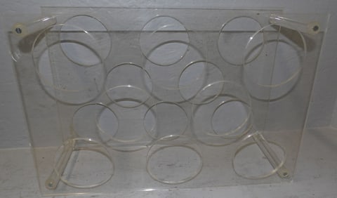 Mid Century Modern Acrylic Wine Rack