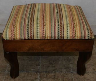 Pine Upholstered Top Foot Stool
