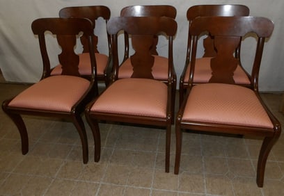 Set of Six Mahogany Dining Chairs