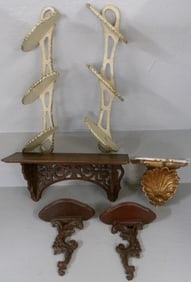 Lot of Wall Shelves & Brackets