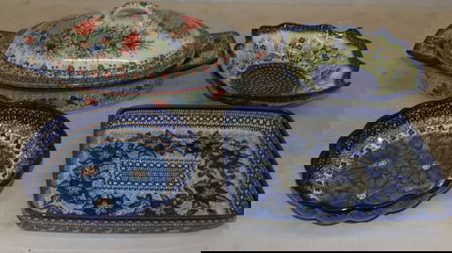 Lot of Painted Porcelain Bowls & Casseroles